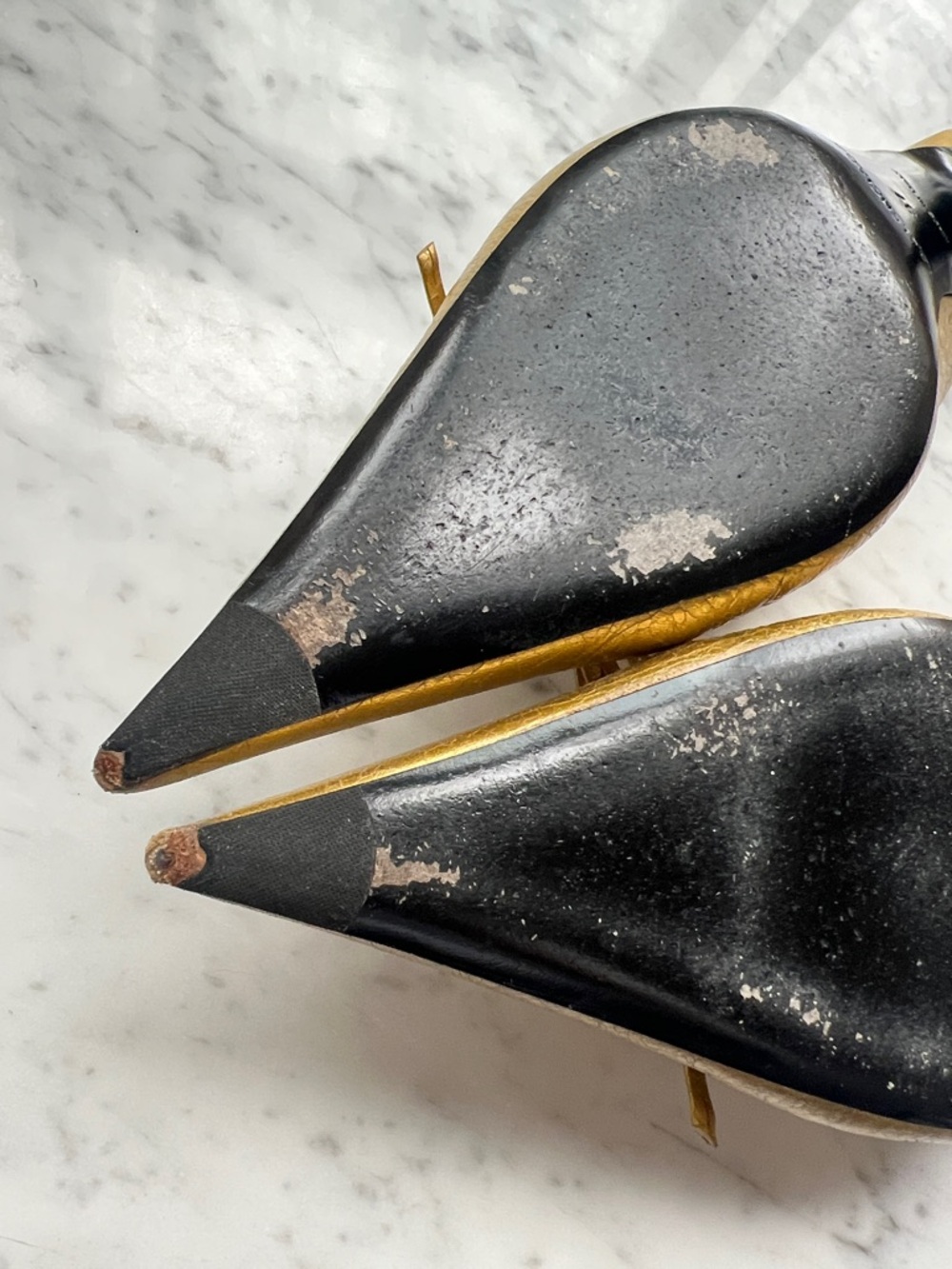 Balenciaga Gold Knife Mules, 37 - Picture 13 of 13